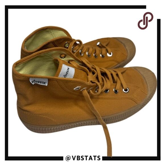Novesta Men's High Top Lace Up Star Dribble Sneakers Brown Size 11.5 - Picture 1 of 10